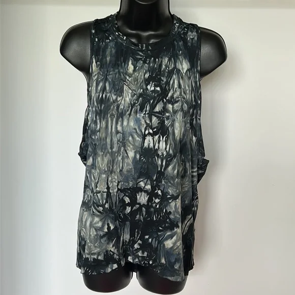 ADIDAS Parley Tie Dye Racerback Tank Top, size Large - Picture 2 of 16